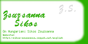 zsuzsanna sikos business card
